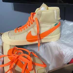 Off white hot sale blazer shoelaces