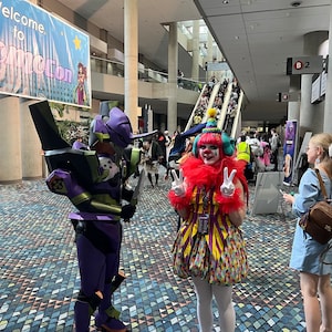 Custom Two Color Pointed Clown Collar Jester Neck Piece Elastic ...