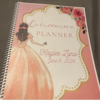 Green Quinceañera Planner, Party Planner, INSTANT DOWNLOAD, Mis Quince XV 15 Anos Agenda ...