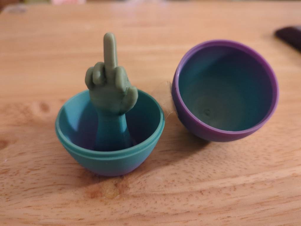 Surprise Middle Finger Egg Gag Gift