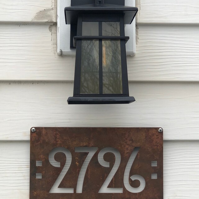 CUSTOM Mission Style House Numbers in Rusted Steel | Etsy