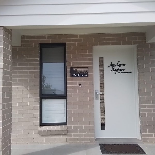 Personalized Family Name Metal Sign, Housewarming Gift, established si