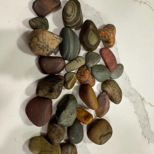Beautiful Montana River Rocks Vibrant Colors Unique Banding and ...