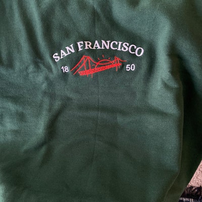 San Francisco Embroidered Sweatshirt, Vintage California Crewneck ...