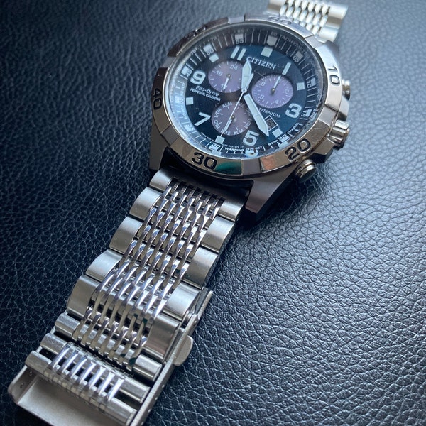 Orologio con fibbia in BRONZO pre V invecchiato Pam 20mm 22mm 24mm 26mm