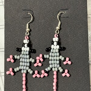 Used some pony bead patterns with seed beads to make these possum earrings!  : r/Beading