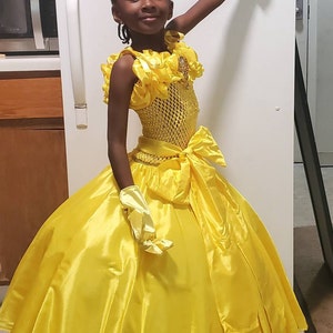 Disney Princess Belle Inspired Dress, Birthday, Prom, Wedding, Age ...