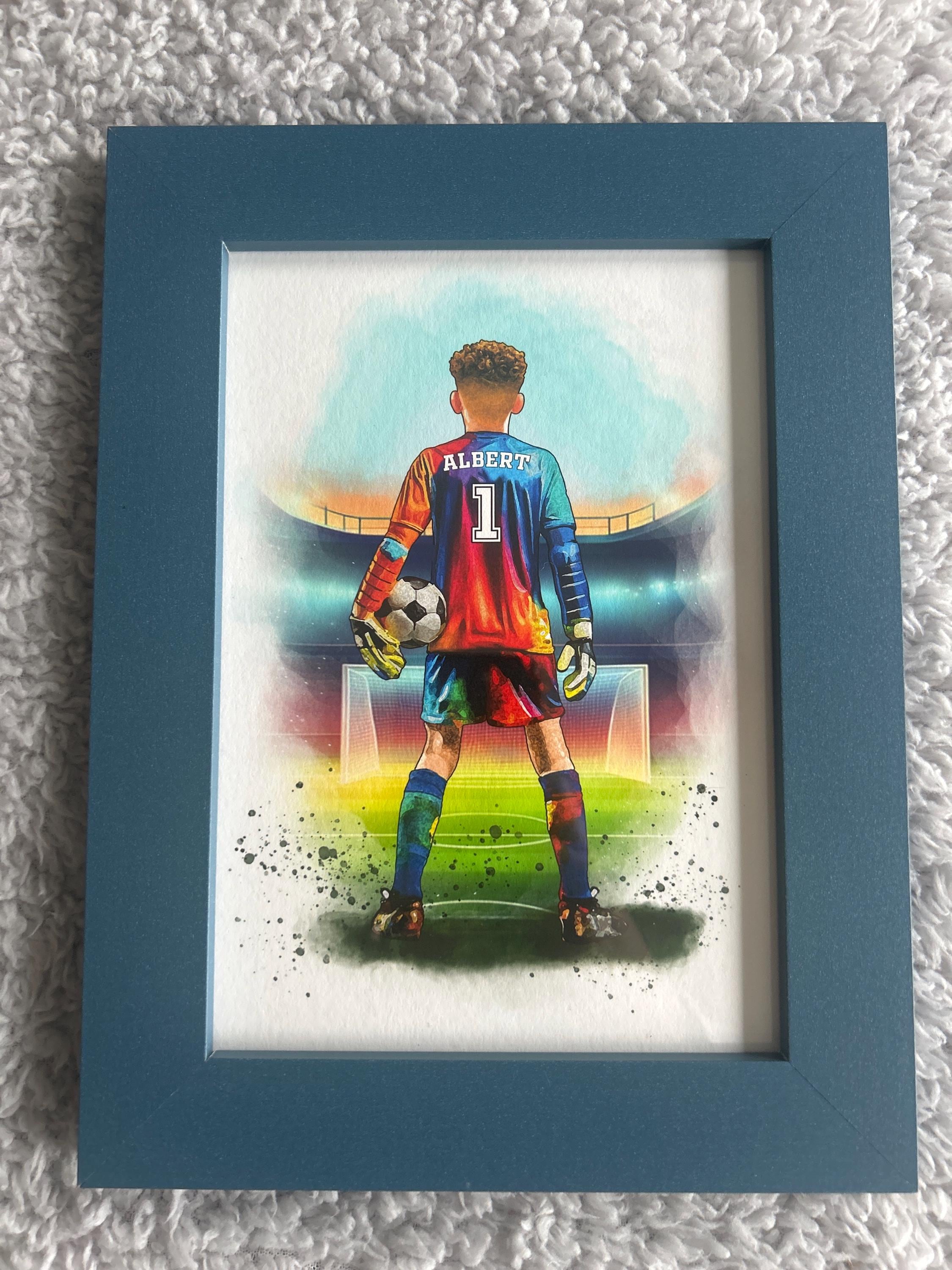 Personalised Goalkeeper Gift | Football Gifts for Boys | Goalie Print | Goalkeeper Gift | Soccer Gift | Football Birthday Gift