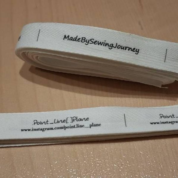 Custom Name Sewing Machine Design Fabric Clothing Labels Product Tags ...