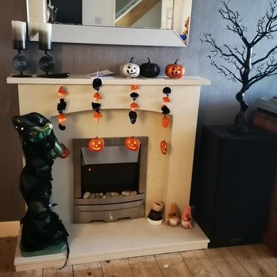 4 ft. Halloween Black Oak Tree in a Black Urn Base main image 1