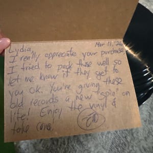 Lydia added a photo of their purchase