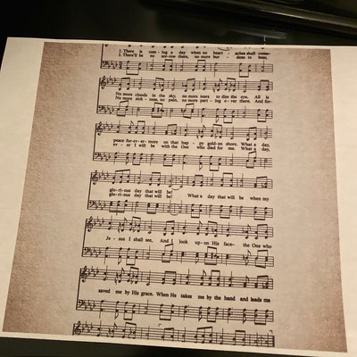 Precious Memories Hymn Print Gospel Music Funeral Song Sheet Music Home ...