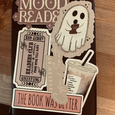 The Enchanted Book Stack, Bookish Sticker, Kindle Case Sticker ...