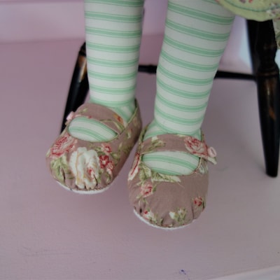 PDF Sewing Pattern, Posy Mary Janes Sewing Tutorial, Doll Shoes, DIY ...