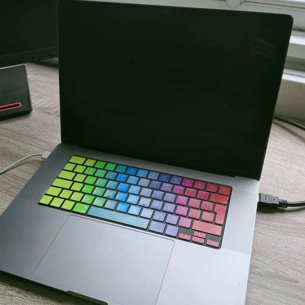 Synerlogic Adesivi Per Tastiera Mac OS, Adesivi Per Tastiera MacOS, In - Foto 2