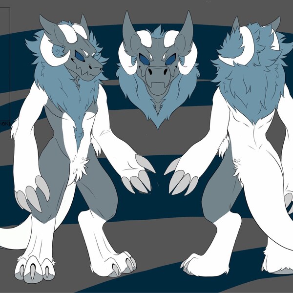 Wickerbeast Furry Art Base Ref Sheet - Etsy