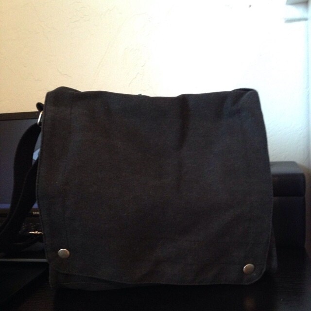Blank Canvas Messenger Bag Etsy