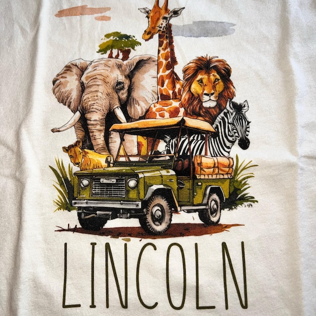 T-shirt Enfant Girafe Savanna Africa, Taille 8, Couleur Tan (beige) - Occasion Très Bon état