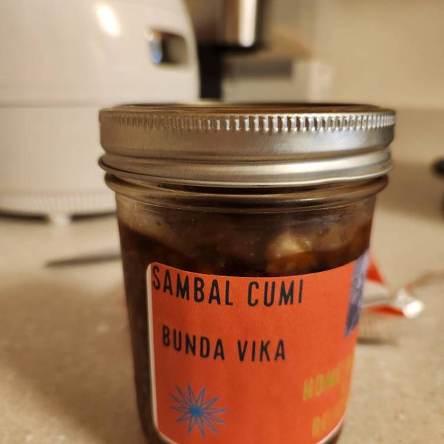 Sambal Cumi Asin(salt Baby Squid Sauce) Home Made Usa Seller