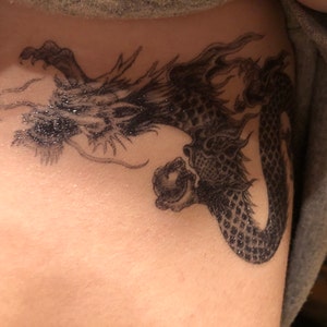 Large Oriental Dragon Temporary Tattoo – TattooIcon