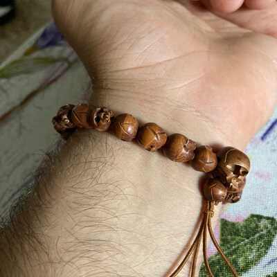 Tsuge wood 108 beads Japanese Juzu Bracelet Prayer