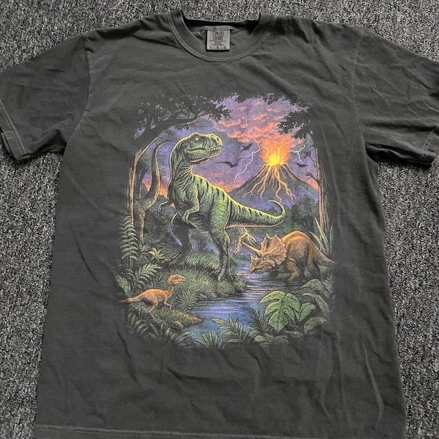 ヴィンテージ ジュラシック 恐竜 90年代 グラフィック Tシャツ、レトロ
