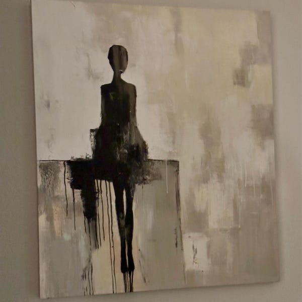 Dark Green Wall Art Green Wabi-sabi Wall Art Black Canvas Art Black and