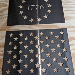 Metal Star Stencil for Wood American Flags, B Ross Stencil, Metal Star  Router Stencil, Metal Stencils, Second Amendment Stencil 