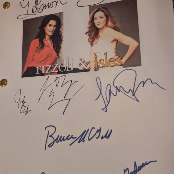 Angie Script Rizzoli & Isles Signed TV Script Screenplay We Dont Need Another Hero ...