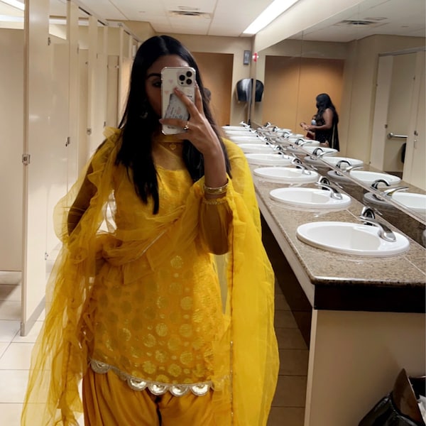 Orvaya Mirror Sharara Set