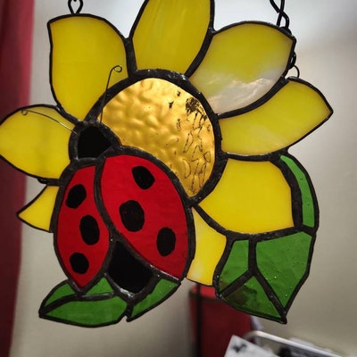 Lady Bug Stained Glass Pattern PDF - Etsy