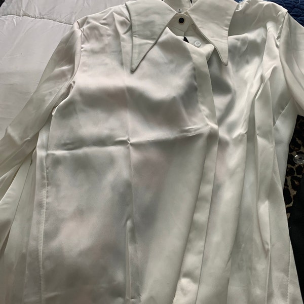 Serica Classics Semi Tapered 100% Cotton Textured Dress Shirt White/Blue Button - C2459114 15 main image 1