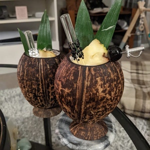 Coconut Cups, Set of 2 Coconut Shell Cups