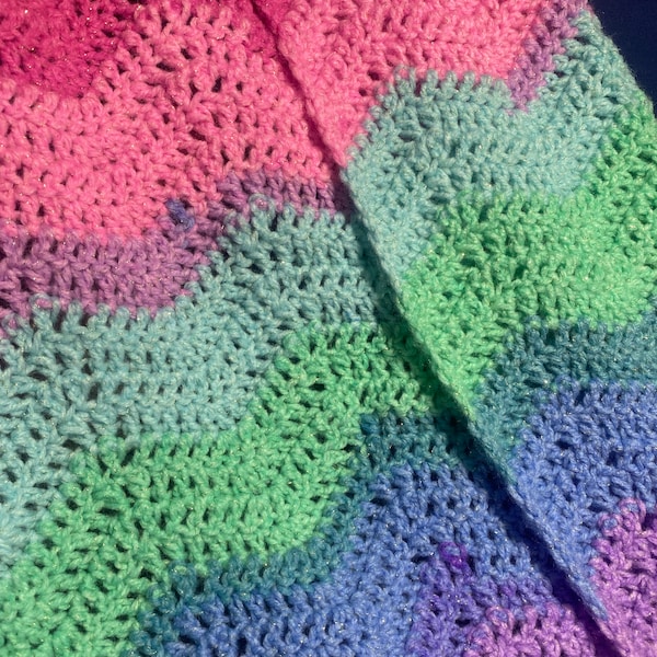 Daisy Cottage Designs Ripple Baby Blanket Crochet Pattern, Classic ...