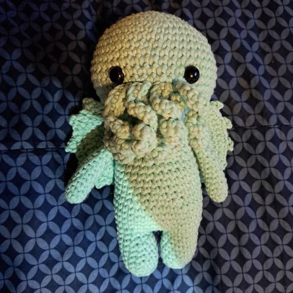 Cthulhu Crochet Pattern - Mini Cthulhu Eldritch God - Etsy
