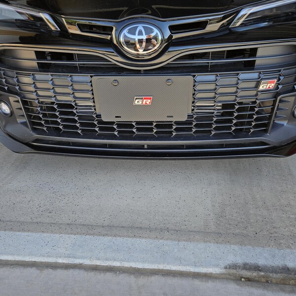 thumbnail image 2 of BLVD 3K Twill Carbon Fiber License Plate Frame – Sport Logo, 3D Emblem, Black 2 of 5