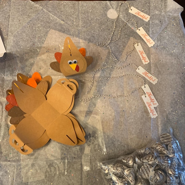Thanksgiving Turkey Treat Box, Thanksgiving Table Decor, Thanksgiving ...