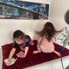 Leseecke Bodenkissen für Kinder, wasserabweisende Samt Bodenkissen für