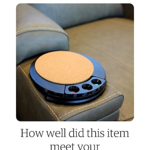 RV Cup Holder Button Guard And Cover Compatible With Thomas Payne / Stacy Stewart Couches For RVs - Three Button Guards With Magnet Cover (Not For The Cupholder Has USB Port). (5