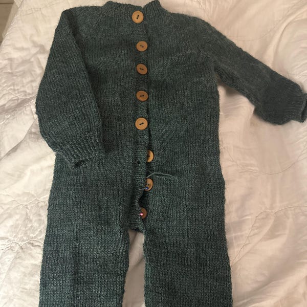 Maple Baby Overalls Knitting Pattern | Baby Romper Pattern | PDF ...