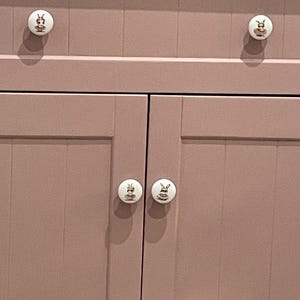 Ballet Rabbit drawer handle knobs, Flowers Rabbit ceramics drawer knob,Bunny nursery cabinet knobs handle,nursery decor,wardrobe handle knob