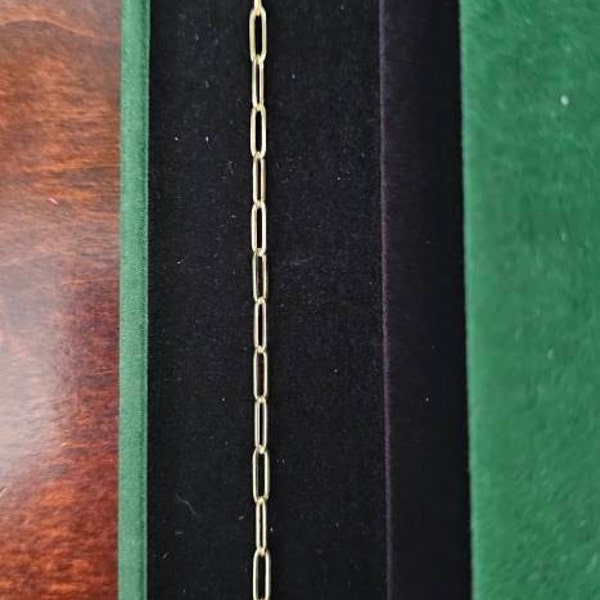 Mini Metal Shell Chain Bracelet 14k Gold on Colored Cord Cantaloupe - Adriana Pappas Designs