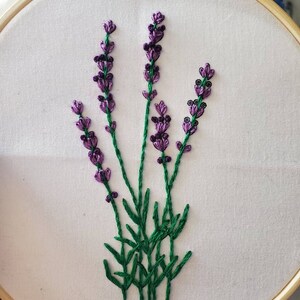 Lavender Lady Female Embroidery Kit Starter Embroidery Craft Kit Needlepoint Kit