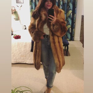 フォックスファーコート（レッド）｜レディースロング冬コート