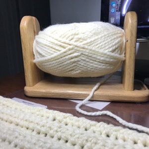 Happy reunion wooden yarn holder for crocheting, yarn holder dispenser for  crocheting, yarn ball hoder or