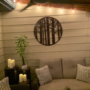 Aspen Trees Rustic Patina Metal Wall Art - Etsy