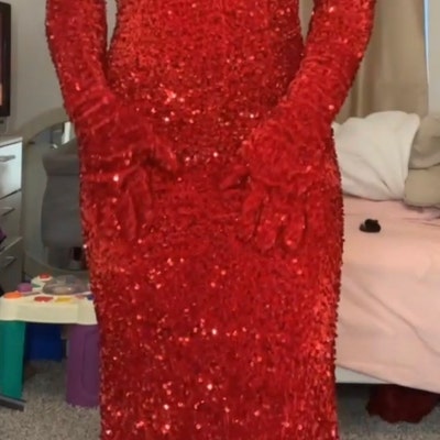 Sexy Sparkly Mermaid Black Sequins Long Prom Dress Y979