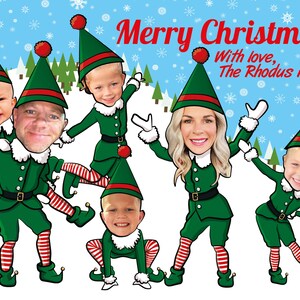 Personalized Family Christmas Card, Funny Photo Christmas Card ...
