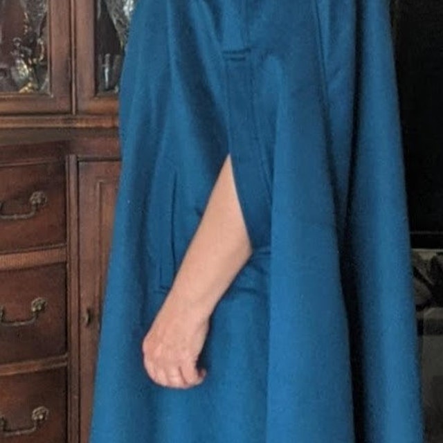 Maxi Hooded Wool Coat Cloak, 100% Wool, Maxi Wool Cape Maxi Hooded Wool Coat Cloak, 100% Wool, Maxi Wool Cape