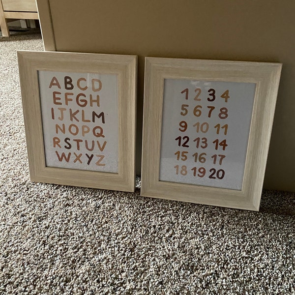 ABC Poster Nursery Wall Art Alphabet Poster Nursery Decor Printable ...